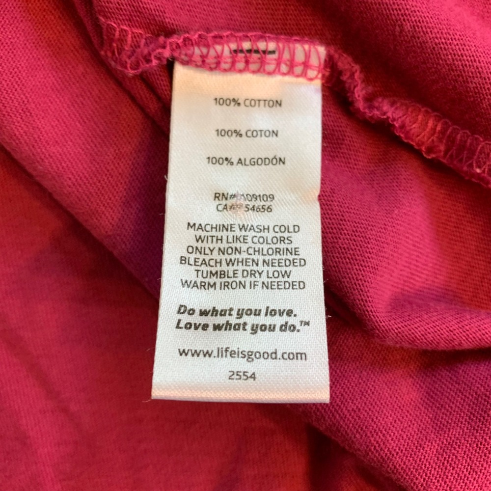 Life is Good Gratitude T-Shirt Womens Large Grateful V-Neck Cozy Comfy Cabincore - Picture 4 of 12